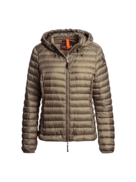 Kurtka puchowa Parajumpers z kapturem brązowa