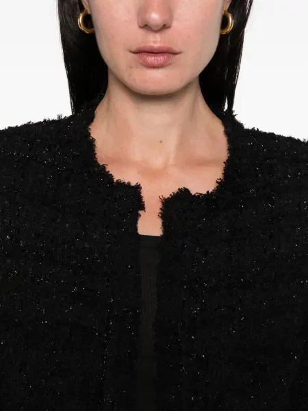 Geacă Iro din tweed negru