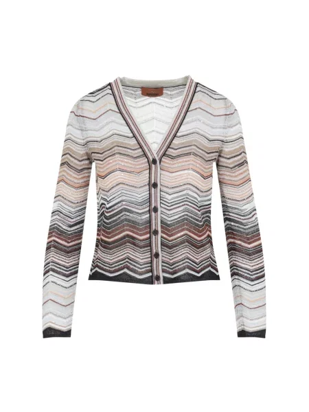 Wielobarwność kardigan Missoni wełniany