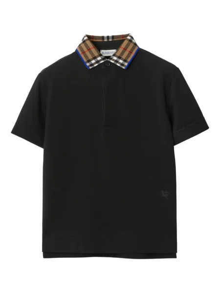 Koszulka polo dziecięca Burberry czarna