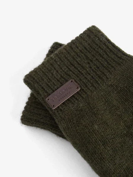 Barbour Rokavice Carlton Temno zelena
