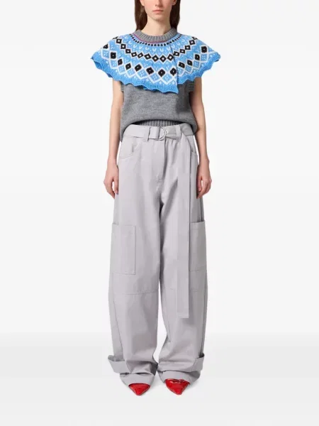 Cu centură pantaloni cargo Msgm gri