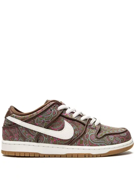 Sneakerși Nike Dunk cu model paisley maro