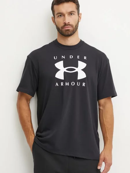 Тениска Under Armour HW Branded с принт черно