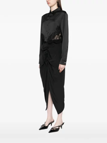 Cămașă Versace din dantelă negru