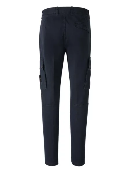 Pantaloni cargo Stone Island cu strasuri albastru
