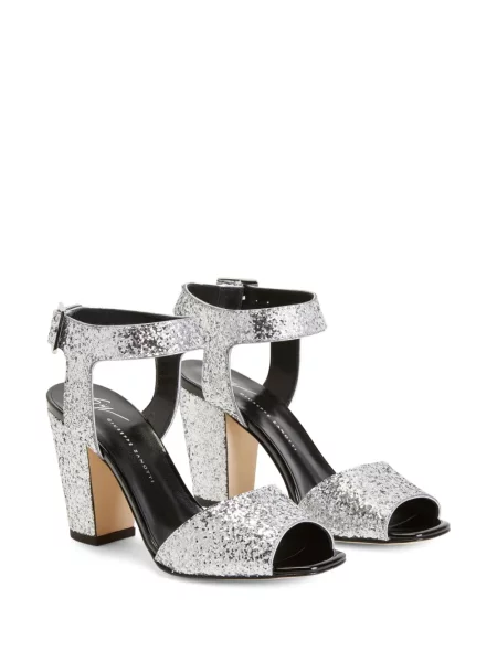 Sandale Giuseppe Zanotti din piele argintiu