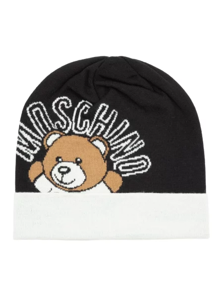 Czapka Moschino czarna