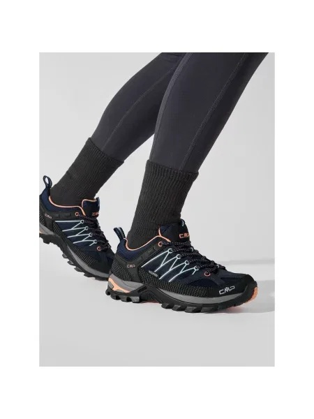 Dámske trekové topánky CMP Rigel Low blue/giada/peach modrá