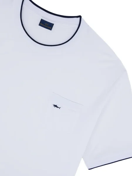 Tricou Paul & Shark alb