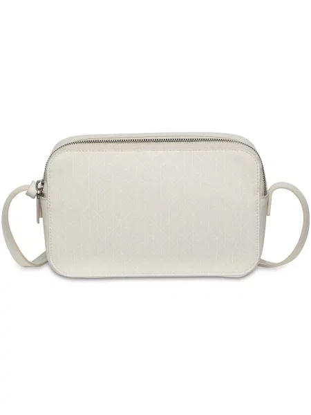 Táska Calvin Klein Emblem Aop Elongated Camera Bag Ekru bézs
