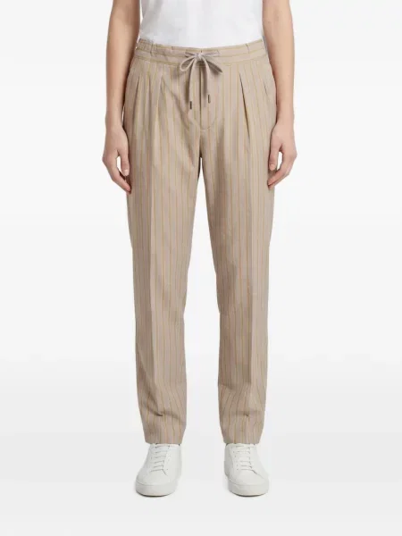 Pantaloni Brunello Cucinelli cu dungi cu cordon