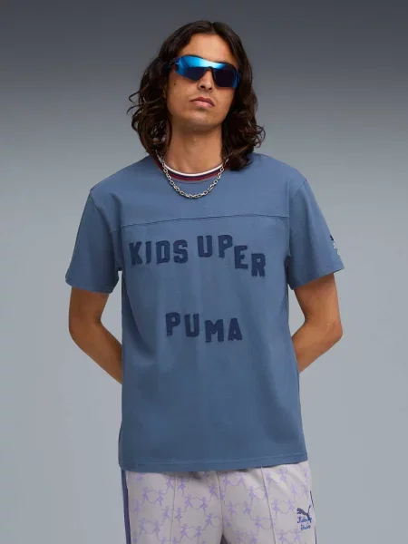 Футболка PUMA x Kidsuper Graphic Tee комбінований верх синій