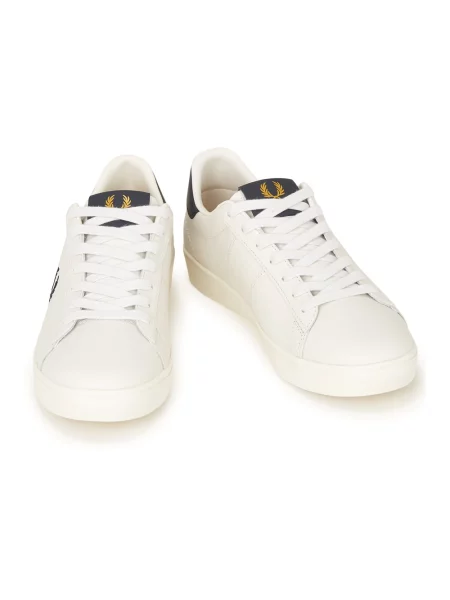 Haftowane sneakersy Fred Perry białe