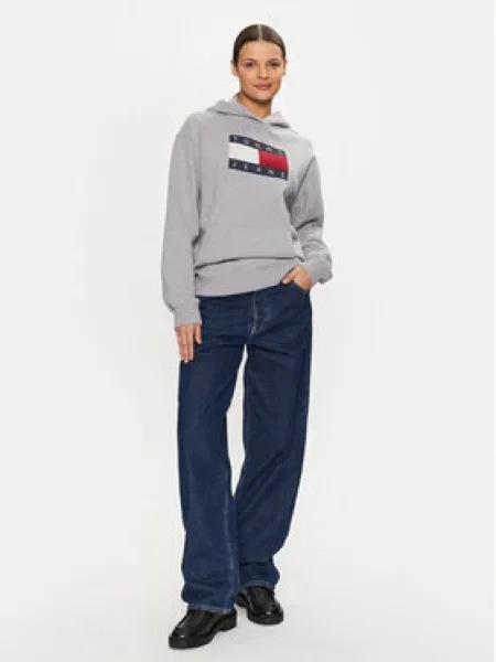 Tommy Jeans Mikina šedá