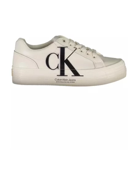 Sandały Calvin Klein na platformie casual białe