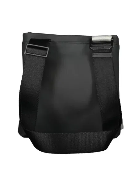Lniana torba na ramię Calvin Klein elegancka czarna