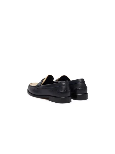 Tommy Hilfiger Mokasini Penny Crust Mornarsko modra bež
