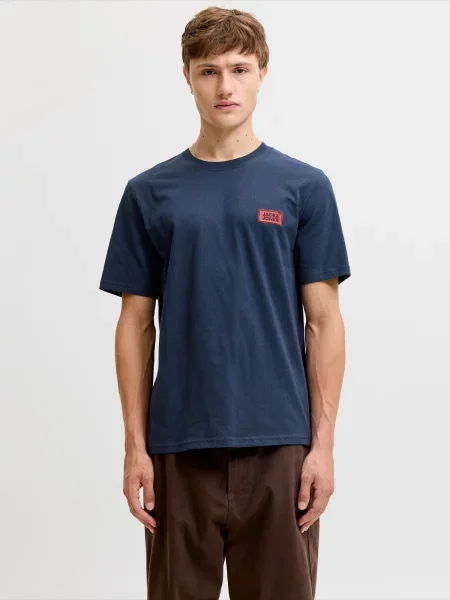 JACK & JONES Tricou JJRush bleumarin