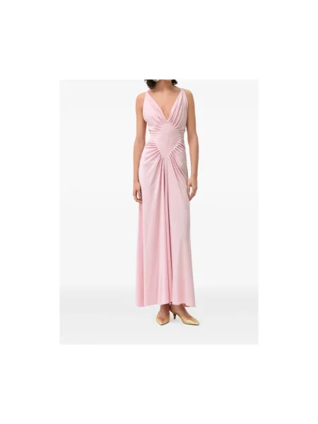 Sukienka maxi Versace różowa