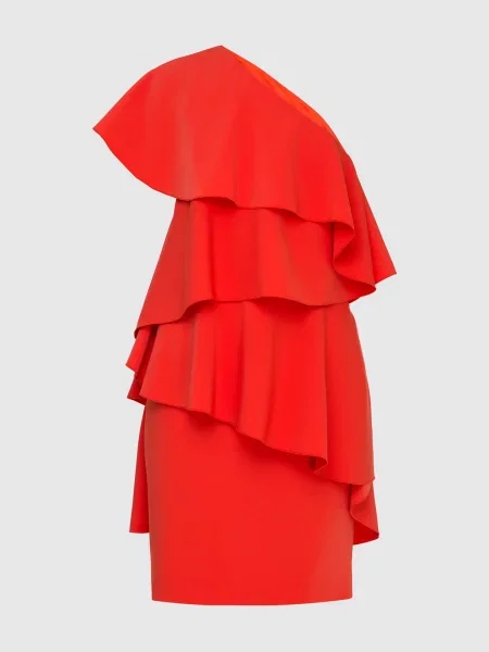 Коралове плаття Lanvin червона