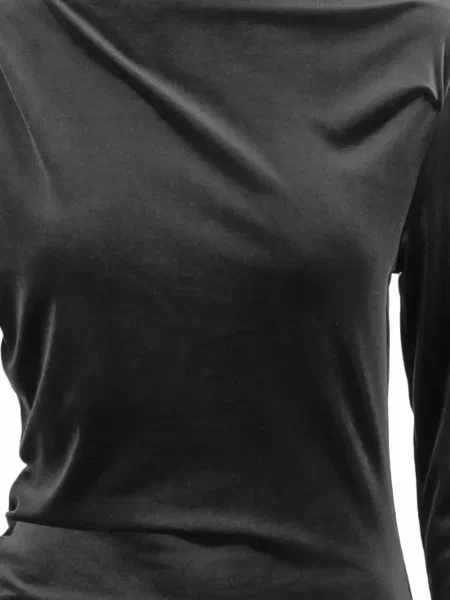 Lung rochie maxi Don't @ Me cu volane negru