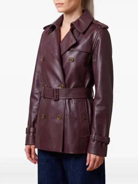 Geanta de piele Burberry roșu