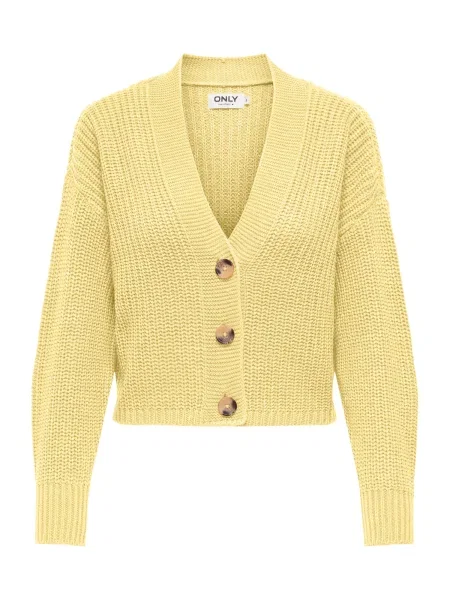 ONLY Geacă tricotată ONLCAROL lămâie galben