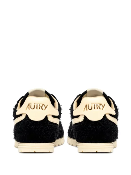 Sneakerși Autry din piele de căprioară negru