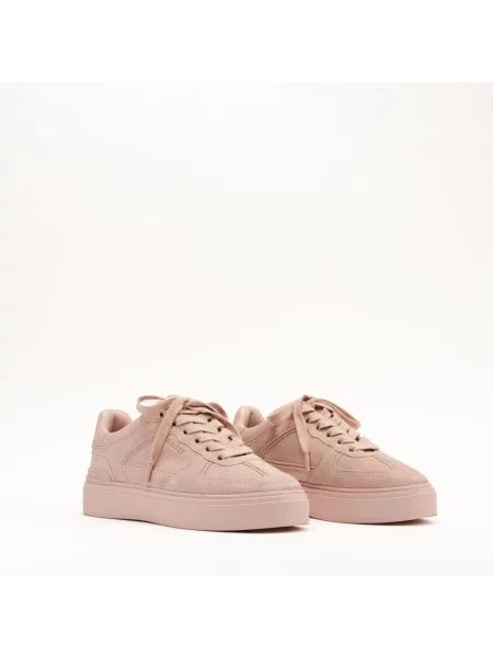 Sneakersy Mallet London zamszowe różowe