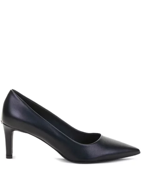 Pantofi cu toc Furla din piele albastru