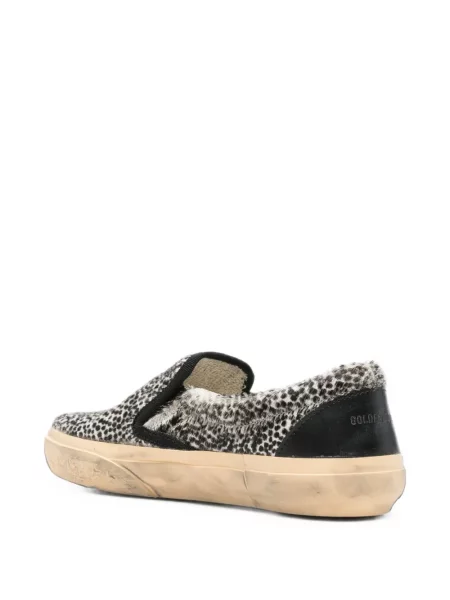Slip-on маратонки Golden Goose с принт бяло