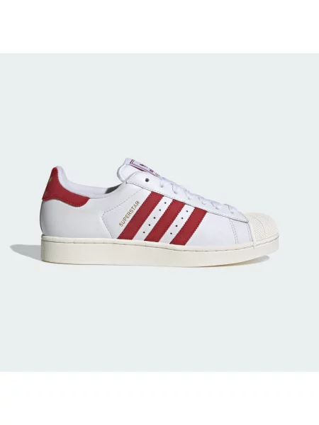 ADIDAS ORIGINALS Tenisky Superstar II krvavě červená bílá