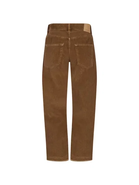 Pantaloni Amaranto de catifea cord maro