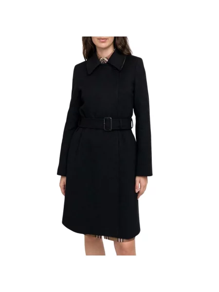 Płaszcz Burberry z kaszmiru czarny
