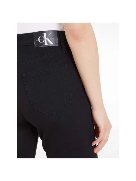 Blugi mom fit Calvin Klein Jeans negru