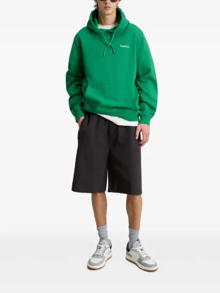 Hanorac cu glugă Woolrich cu imagine verde