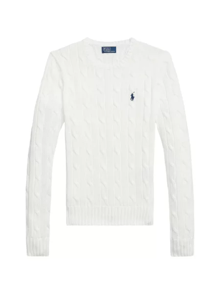 Fleece πουλόβερ Polo Ralph Lauren με αυτόγραφο πορτοκαλί