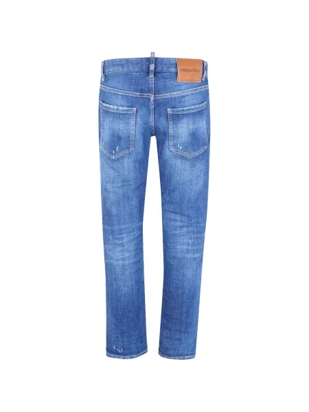 Blugi Dsquared2 zdrențuiți albastru