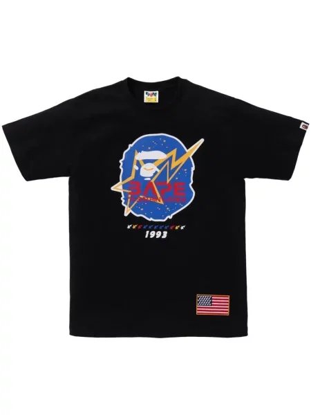 Tricou A Bathing Ape® cu imagine negru