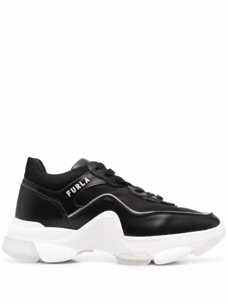 Sneakerși Furla cu imagine chunky negru