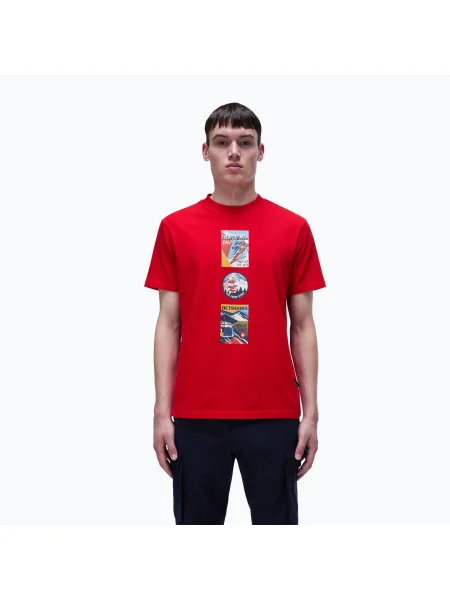 Tricou pentru bărbați Napapijri S-Portalet red goji roșu
