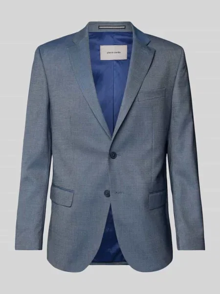 Marynarka na 2 o kroju regular fit z dodatkiem wełny Pierre Cardin niebieska