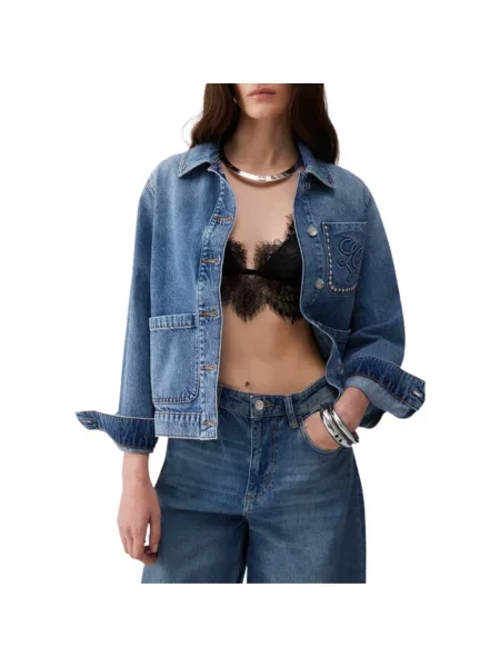 Kurtka jeansowa Liu Jo niebieska