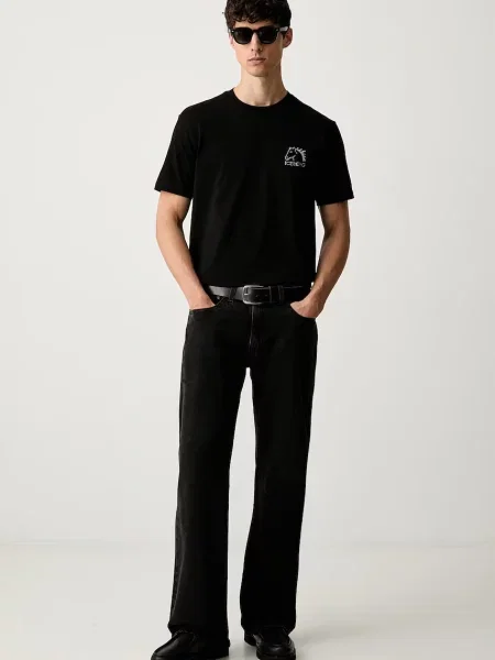 Iceberg tricou pentru bărbați din negru