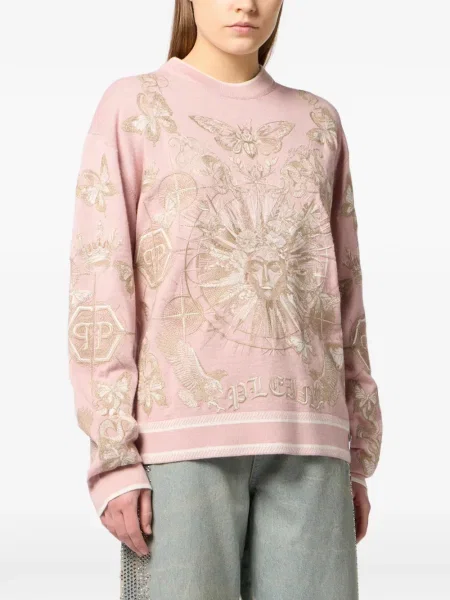 Pulover Philipp Plein roz