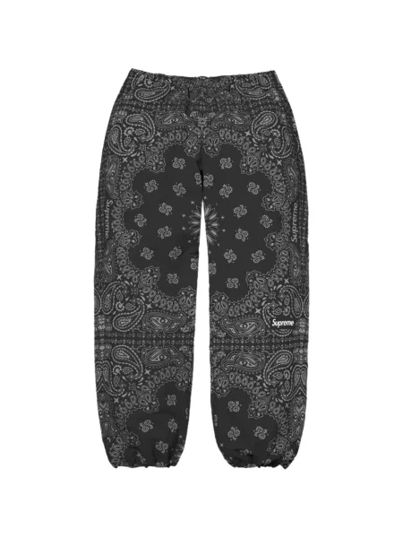 Pantaloni Supreme cu imagine alergare negru