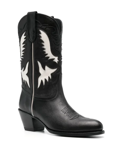 Кожена карирана риза Polo Ralph Lauren черно