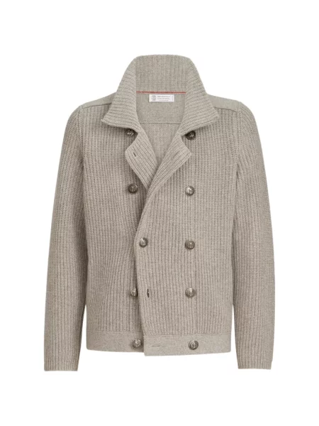 Cardigan Brunello Cucinelli cu rever