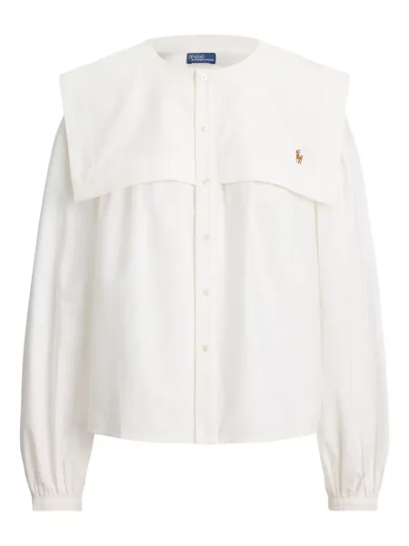 Dugo rebrasti s ovratnikom polo majica Polo Ralph Lauren plava